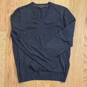 Michael Kors Men's Charcoal Grey Extra Fine Merino Sweater